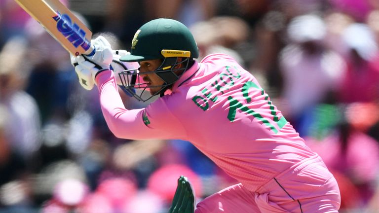 Quinton de Kock, South Africa captain, Pink Day ODI vs England at the Wanderers, Johannesburg