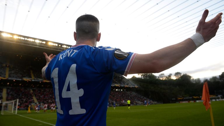 Kent's goal was the difference as Rangers progressed in Braga