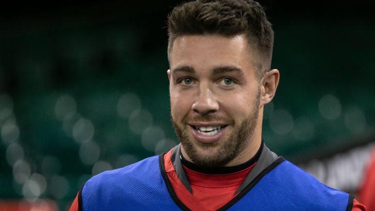 CARDIFF, WALES - JANUARY 31:  Rhys Webb enters the stadium ahead of the Captains run in the Guinness Six Nations match between Wales and Italy at Principality Stadium on January 31, 2020 in Cardiff, Wales. (Photo by Huw Fairclough/Getty Images)