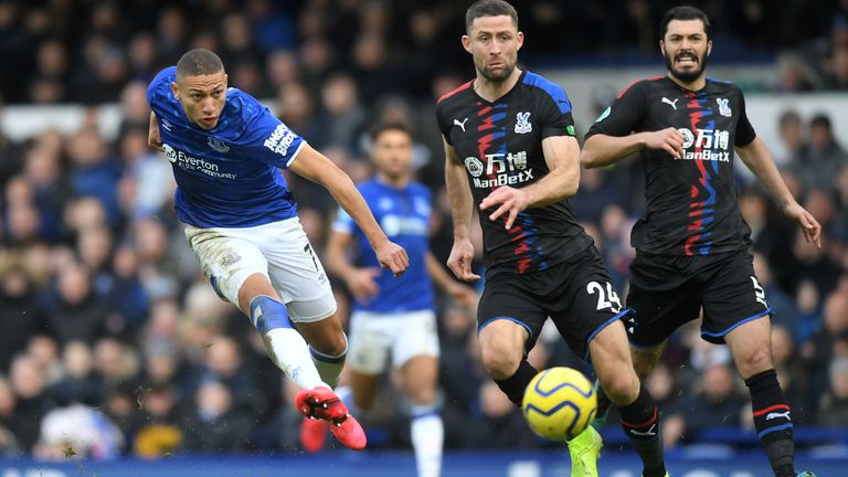 Richarlison restores Everton's lead against Crystal Palace