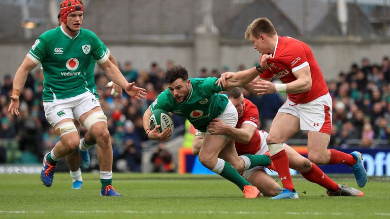 Robbie Henshaw caused the Wales defence problems in midfield