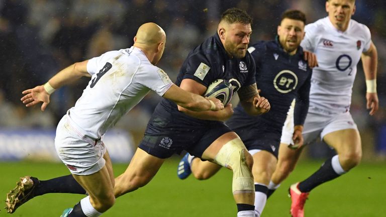 Rory Sutherland makes a break for Scotland