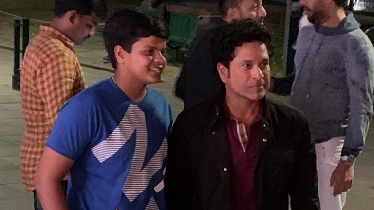 Shafali meets her hero!