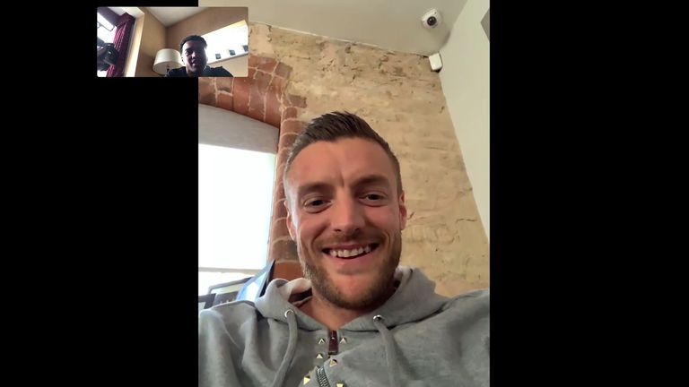 Sam McCallum speaks with Jamie Vardy over FaceTime