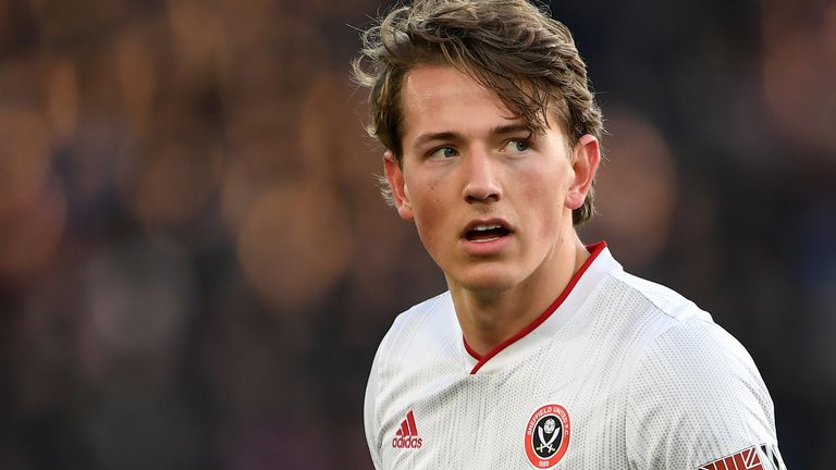 Sander Berge made his Sheffield United debut in the 1-0 win over Crystal Palace