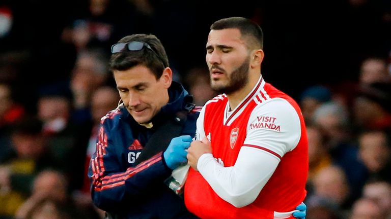 Arsenal fear Sead Kolasinac may have dislocated his shoulder in the win over Everton