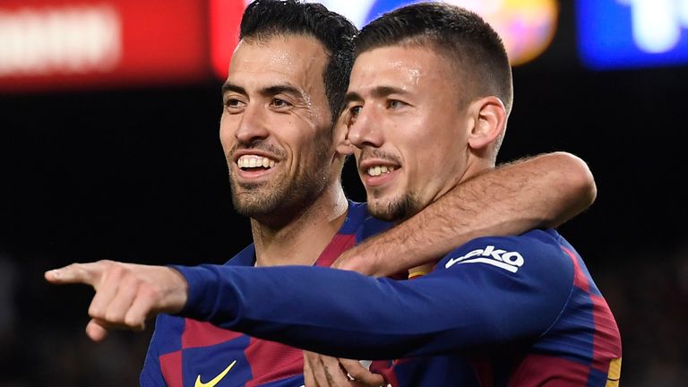 Sergio Busquets and Clement Lenglet were on target for Barcelona in their win at Betis