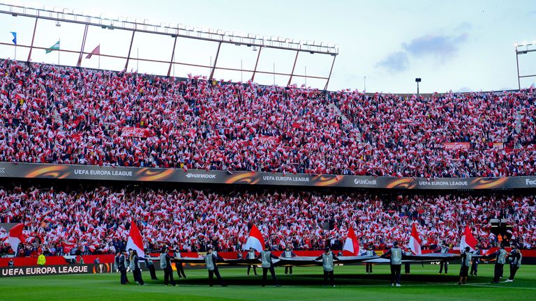 El Estadio Ramón Sánchez-Pizjuán en Sevilla será sede de la final de la Europa League 2020/21