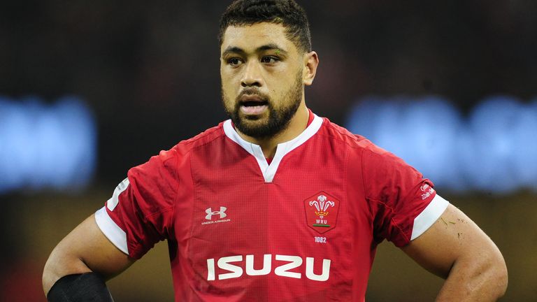 Faletau looks on during Wales' loss to France