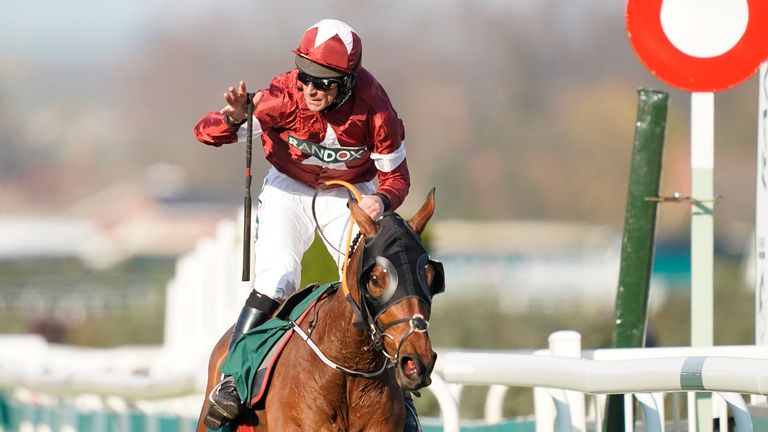 Tiger Roll wins the 2019 Grand National under jockey Davy Russell