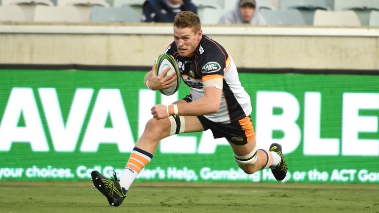 Tom Cusack was among the try-scorers for the Brumbies against the Rebels 