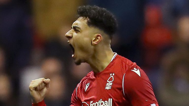 Tyler Walker scored Forest's second in the 2-0 win over Leeds at the City Ground