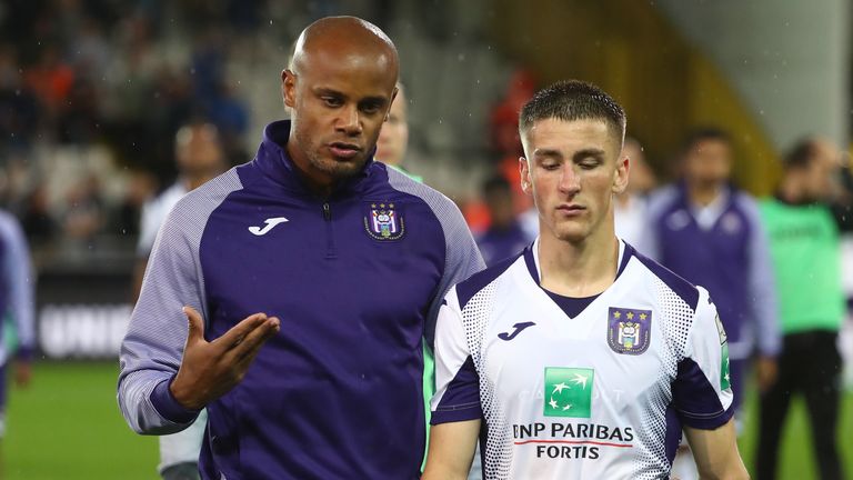 Kompany is seen as a father figure by the young Anderlecht players