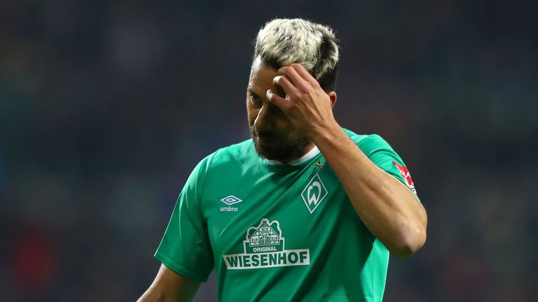 Werder Bremen forward Claudio Pizarro