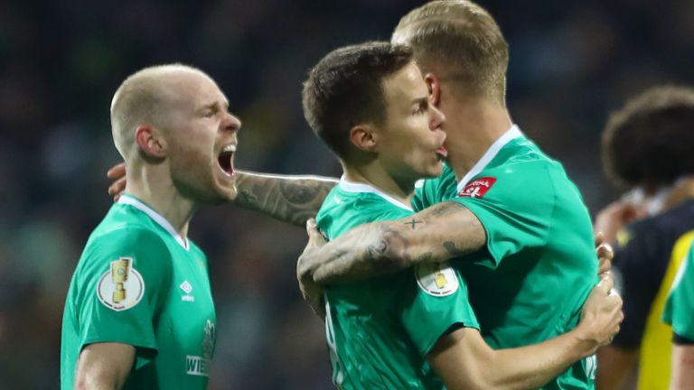 Werder Bremen caused a shock by beating Borussia Dortmund