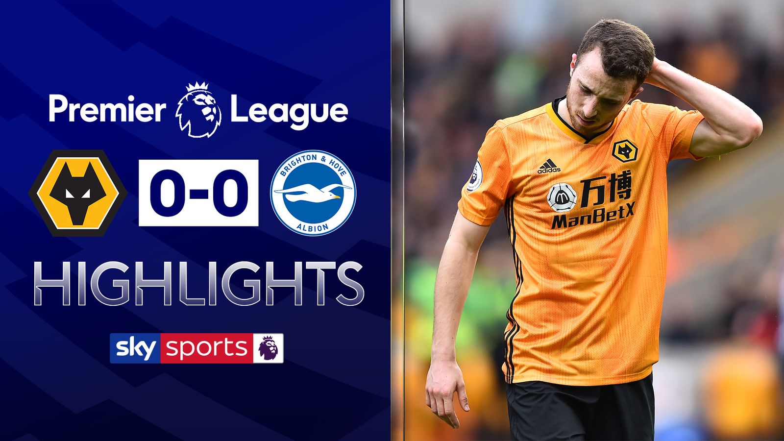 Wolves 0 - 0 Brighton - Match Report & Highlights