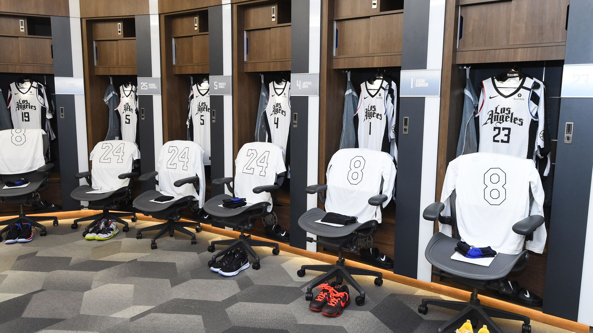 Professional sports leagues temporarily limit locker room access to  players, essential staff