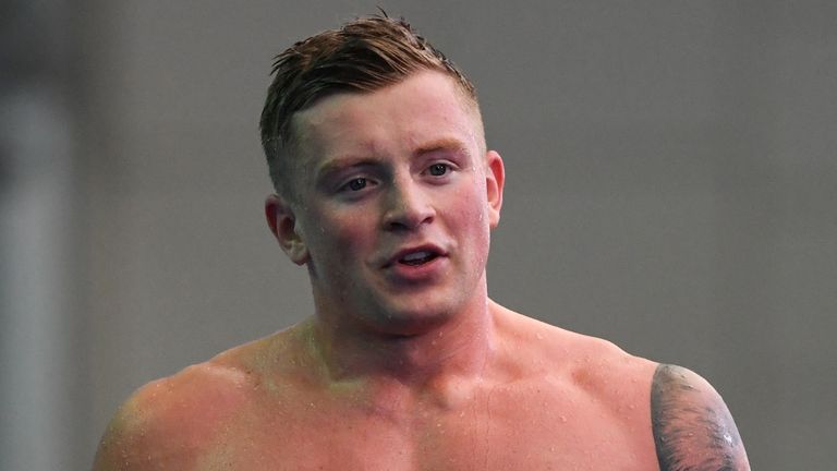 Olympic champion Adam Peaty was set to defend his 100m breaststroke title