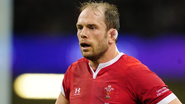 Alun Wyn Jones of Wales during the Guinness Six Nations Championship Round 3 match between Wales and France at the Principality Stadium on February 22, 2020 in Cardiff, Wales