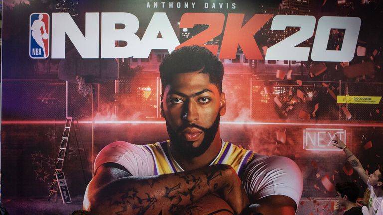 Los Angeles Lakers forward Anthony Davis was the cover star of NBA 2K20