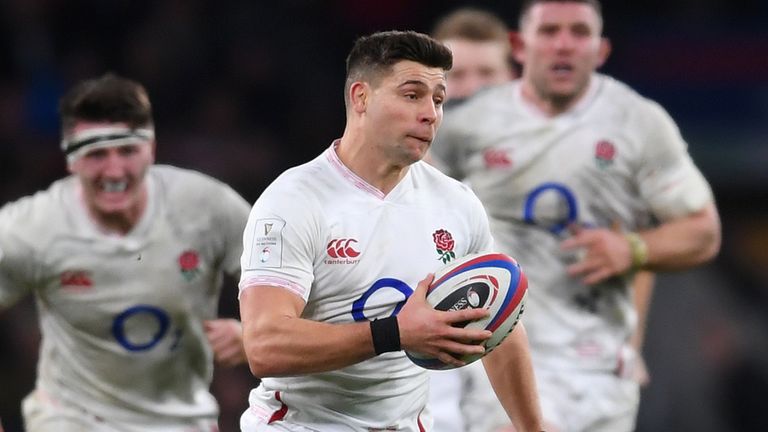 LONDON, ENGLAND - MARCH 07: Ben Youngs of England breaks through the Wales defence during the 2020 Guinness Six Nations match between England and Wales at Twickenham Stadium on March 07, 2020 in London, England. (Photo by Laurence Griffiths/Getty Images)