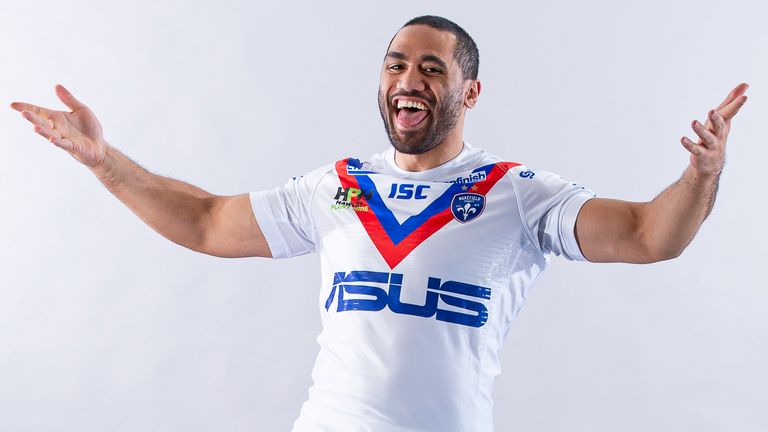 Picture by Allan McKenzie/SWpix.com - 08/01/2020 - Rugby League - Super League - Wakefield Media Day 2020 - , The Mobile Rocket Stadium, Wakefield, England - Bill Tupou.