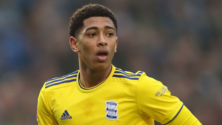 Jude Bellingham during Birmingham City's FA Cup fourth-round match vs Coventry City