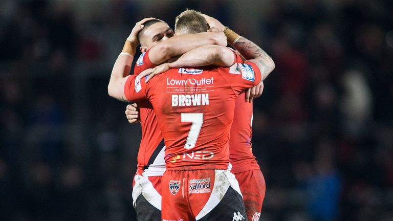 The victory was just Salford's second of the campaign, while Wigan were looking for a sixth on the bounce