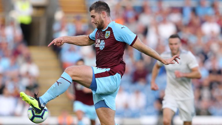 Sam Vokes scored Burnley's first European goal in 51 years against Aberdeen in the 2018-19 Europa League