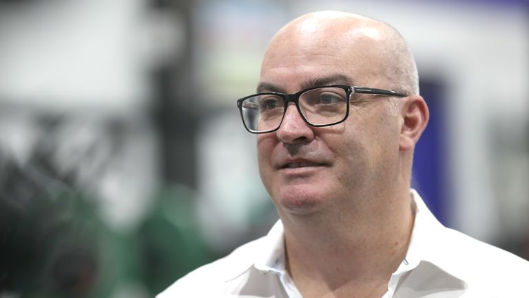 AUCKLAND, NEW ZEALAND - MARCH 17: Warriors CEO Cameron George speaks to the media during a New Zealand Warriors NRL press conference at Mount Smart Stadium on March 17, 2020 in Auckland, New Zealand. (Photo by Greg Bowker/Getty Images)