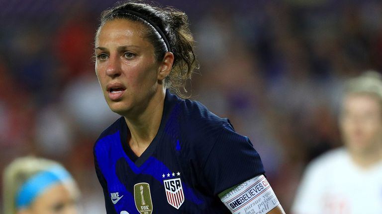 Carli Lloyd helped the USA to a 2-0 win over England in their SheBelieves Cup opener