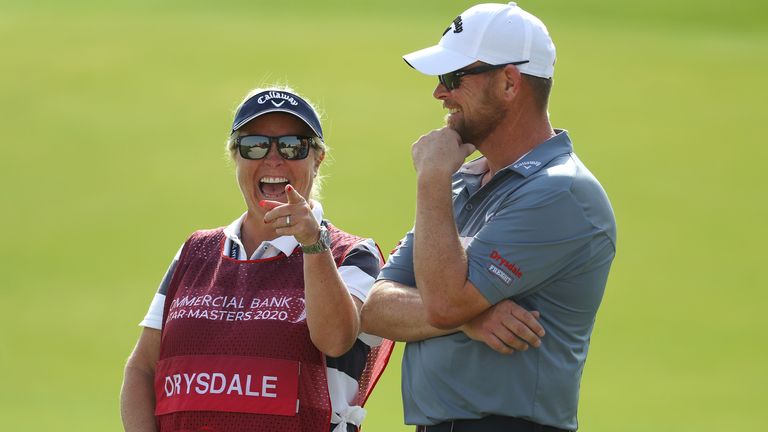 David Drysdale and wife Vicky at the Qatar Masters