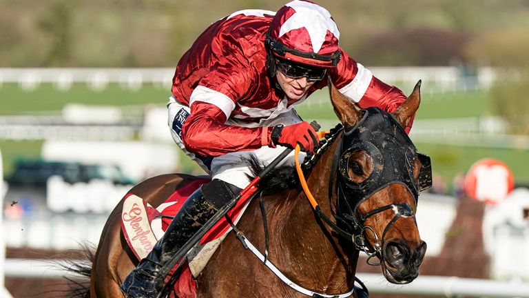 Keith Donoghue riding Tiger Roll during The Glenfarclas Chase on Ladies Day at Cheltenham Racecourse on March 11, 2020 in Cheltenham