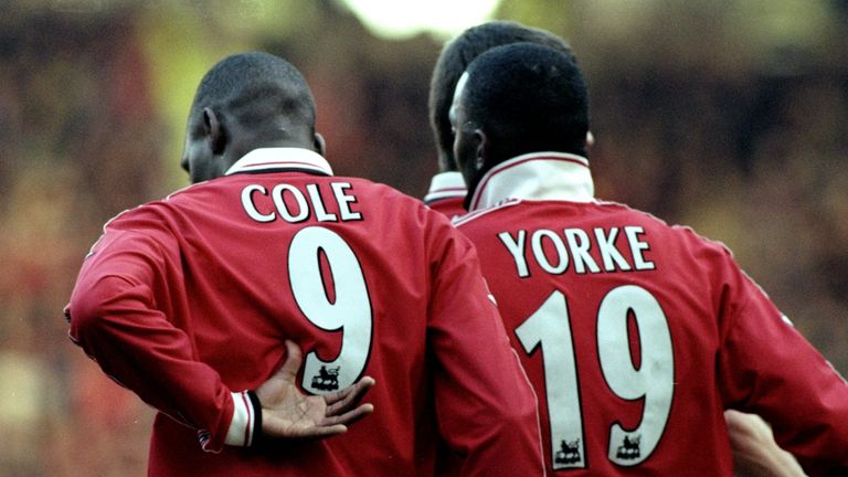 Dwight Yorke and Andy Cole formed a formidable strike partnership at Manchester United