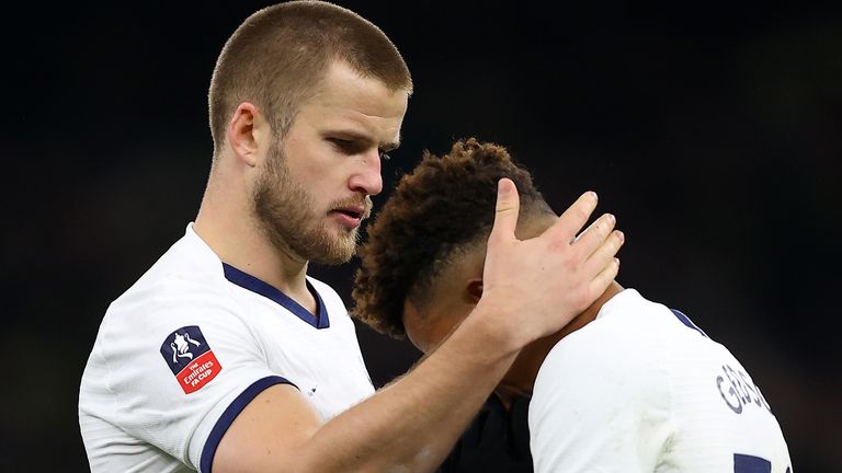 Eric Dier consoles Gedson Fernandes