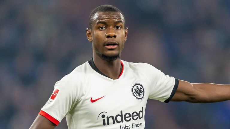 Eintracht Frankfurt's Evan Ndicka has been linked with a move to Arsenal and Liverpool