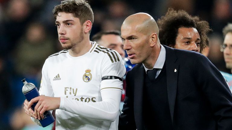 Zinedine Zidane has been impressed with Federico Valverde's development as a modern player