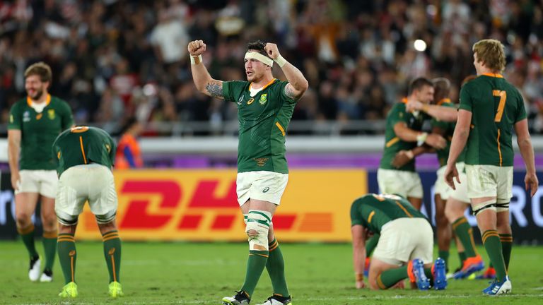 Louw was part of the South Africa team that defeated England in  last year's Rugby World Cup final
