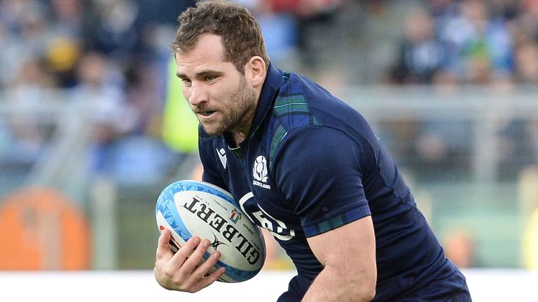  Fraser Brown will win his 50th cap for Scotland