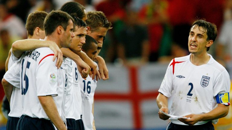 Gary Neville was an integral part of Eriksson's England squads