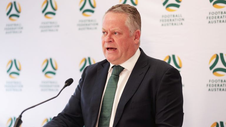 FFA Head of Leagues Greg O'Rourke speaks to the media in Sydney