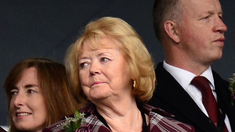 Hearts owner Ann Budge