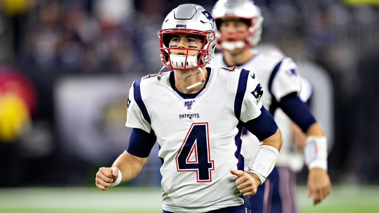Jarrett Stidham spent his only season with the Patriots on the bench behind Brady