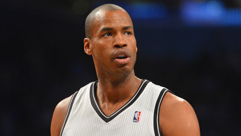 Jason Collins in action for the Brooklyn Nets in 2014