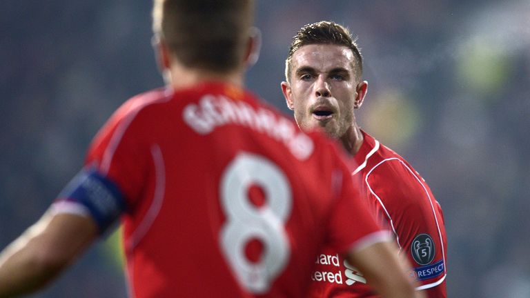 Henderson took the captain's armband from Steven Gerrard