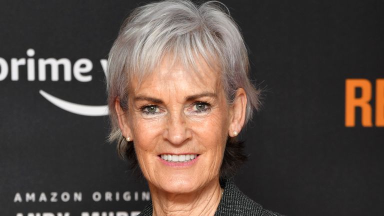 Judy Murray attends the "Andy Murray: Resurfacing" world premiere at the Curzon Bloomsbury on November 25, 2019 in London, England.