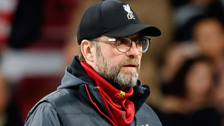 Juergen Klopp Liverpool Manager looking Tense