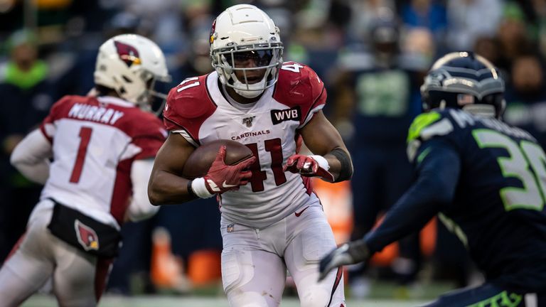 Kenyan Drake in action against the Seattle Seahawks