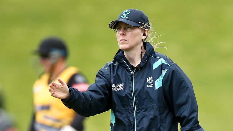 Kim Cotton, umpire from New Zealand