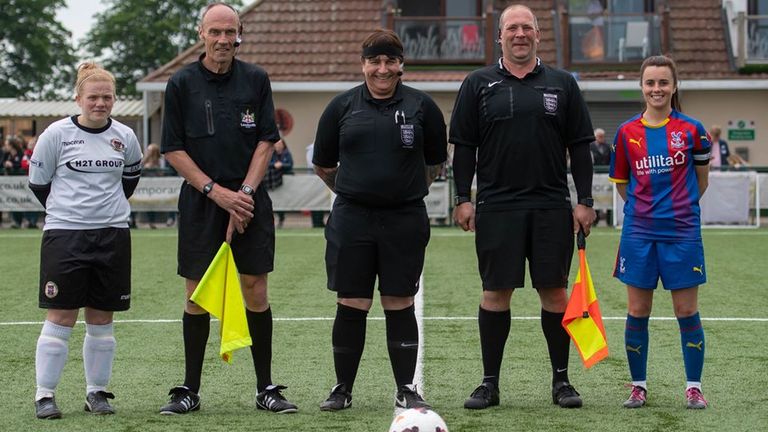 Lucy Clark, Iain Bryant, referees